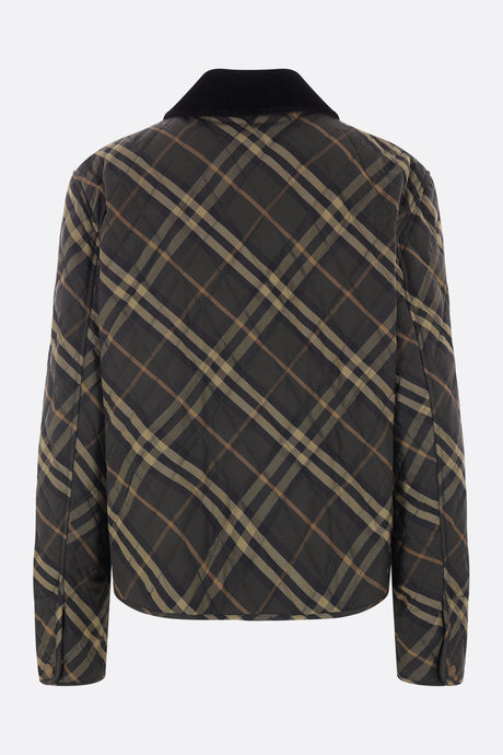 Cropped Quilted Barn Jacket-BURBERRY-JOHN JULIA