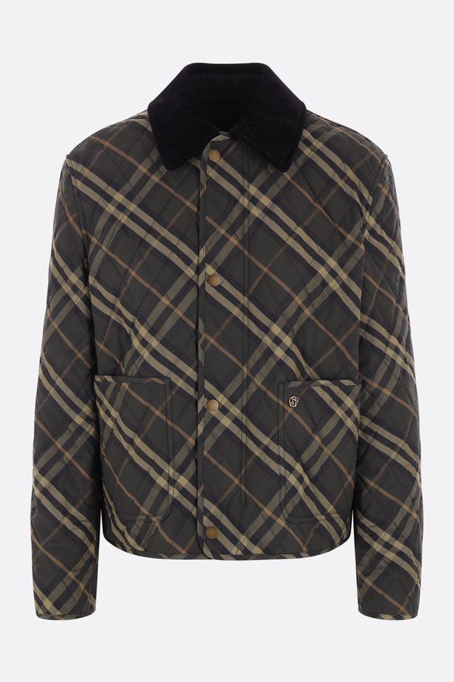 Cropped Quilted Barn Jacket-BURBERRY-JOHN JULIA