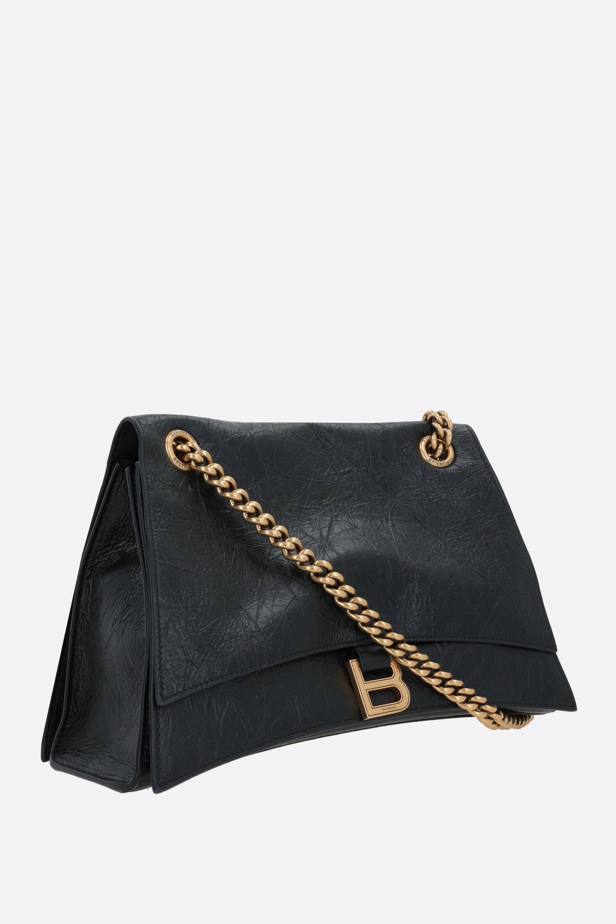 Crush Medium Leather Shoulder Bag-BALENCIAGA-JOHN JULIA