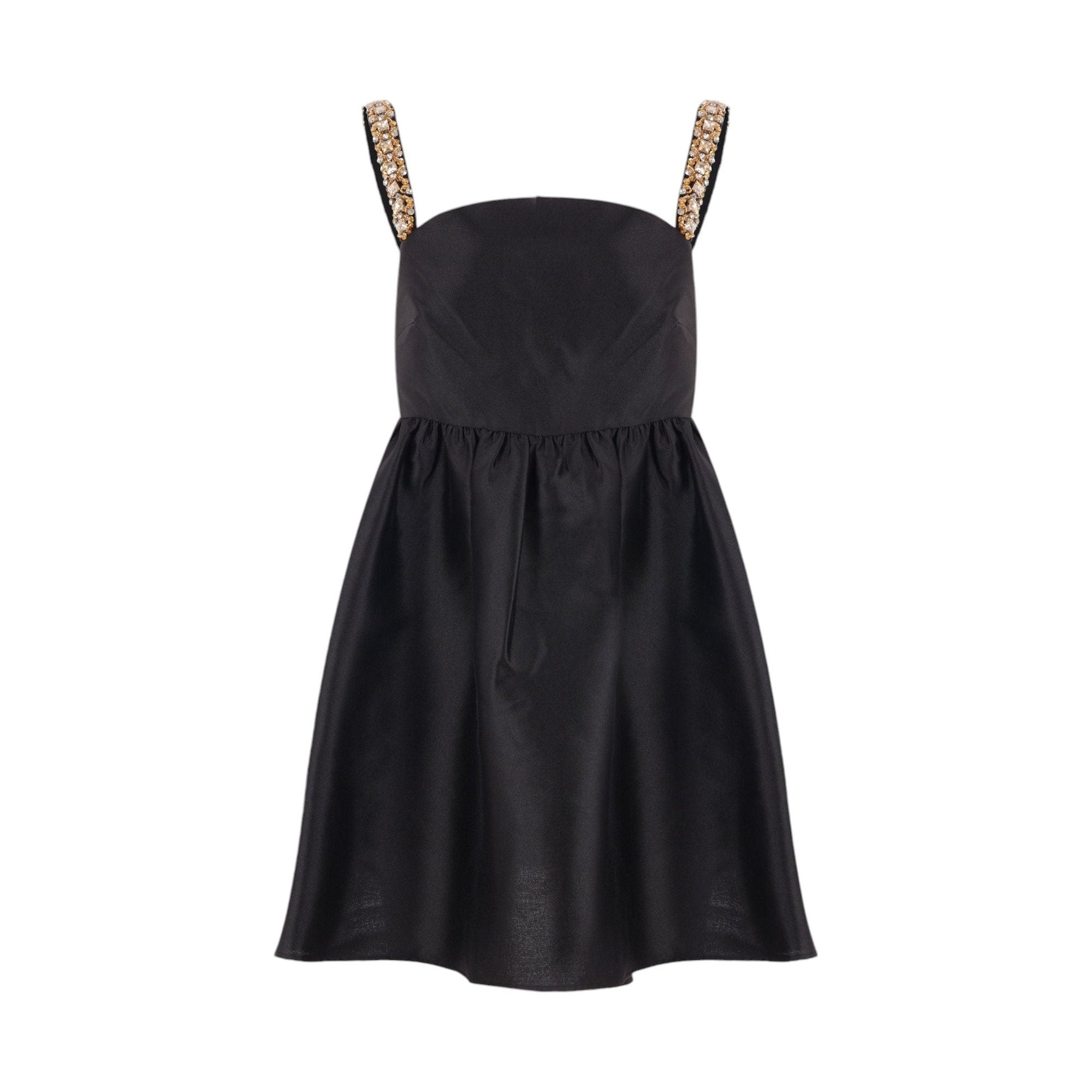 Crystal-Embellished Taffeta Minidress-SELF-PORTRAIT-JOHN JULIA