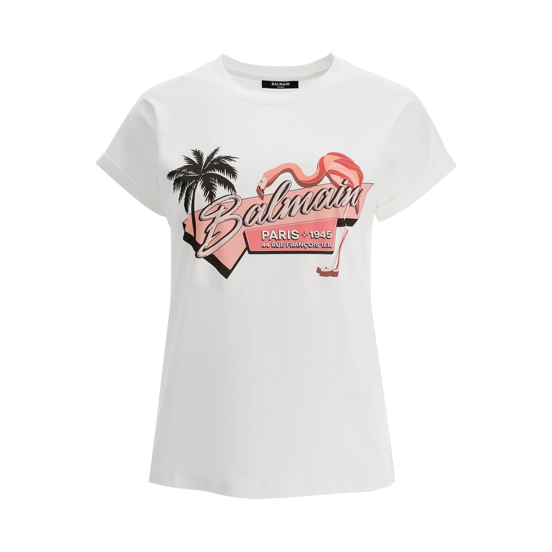 Organic Cotton Flamingo Print T-Shirt