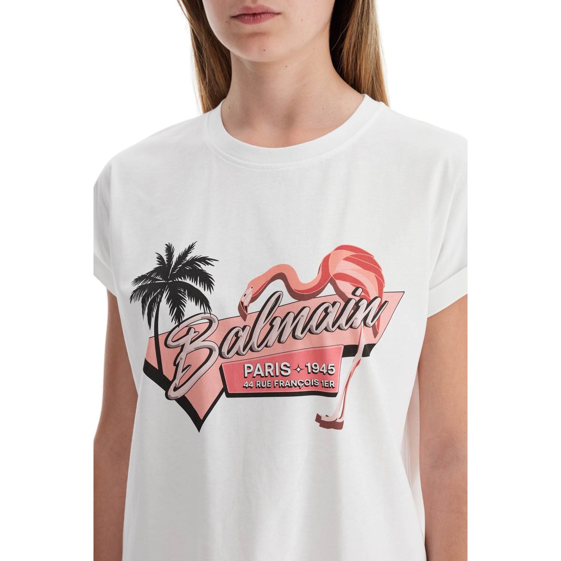 Organic Cotton Flamingo Print T-Shirt