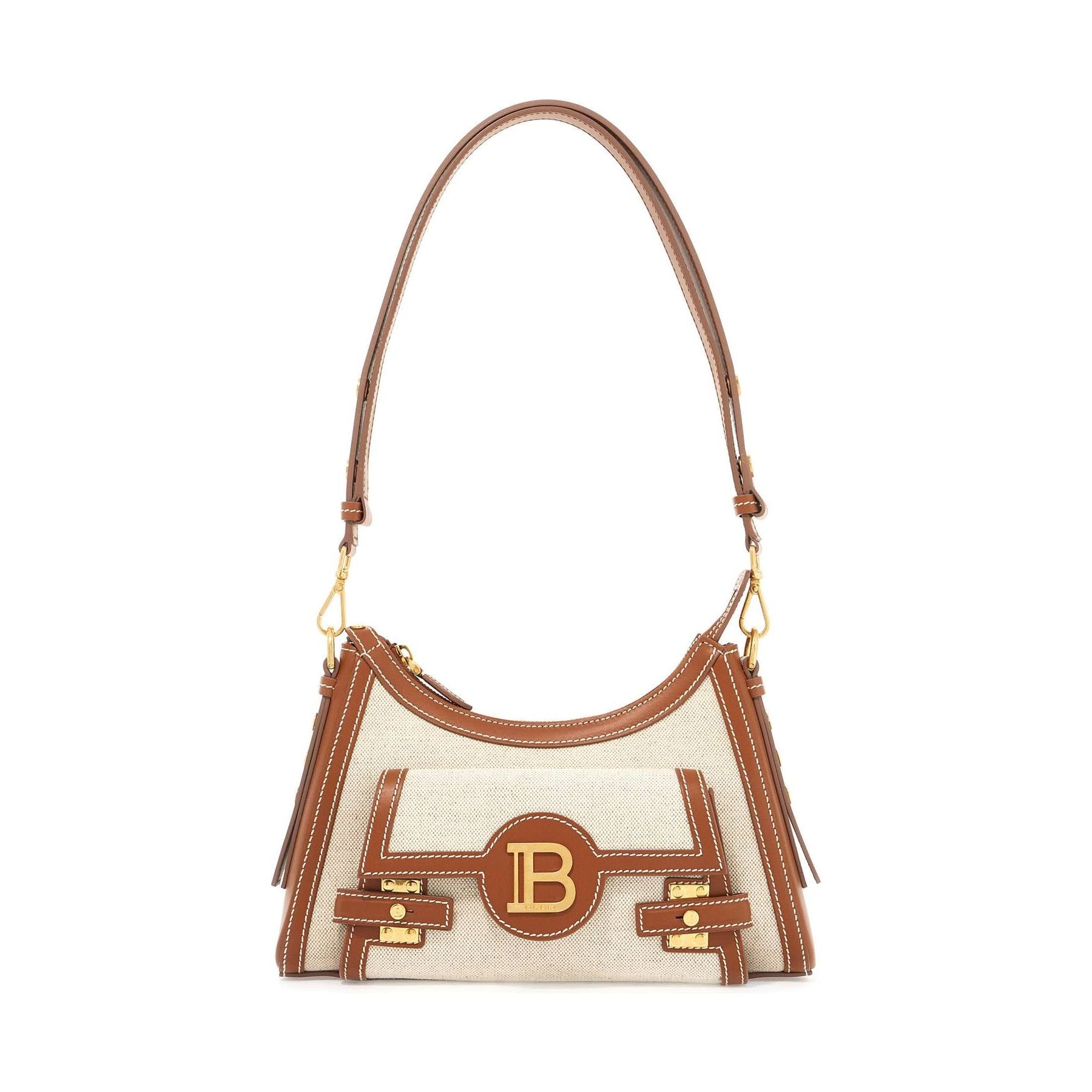 Leather and Canvas B-Buzz Hobo Bag