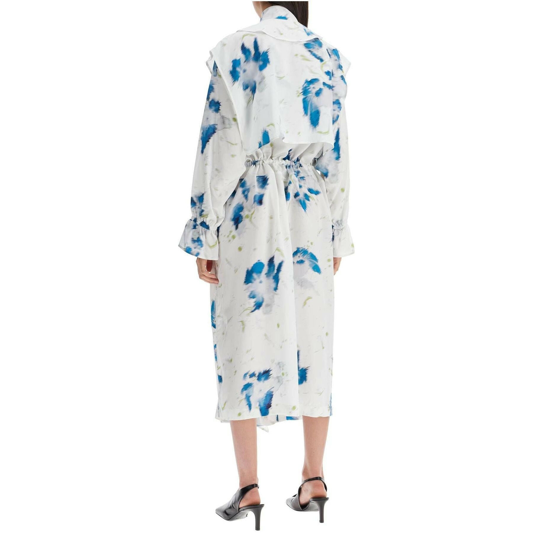Printed Dust Coat With Cape.