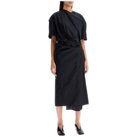 LEMAIRE-Short Sleeve Wrap Dress-JOHN JULIA