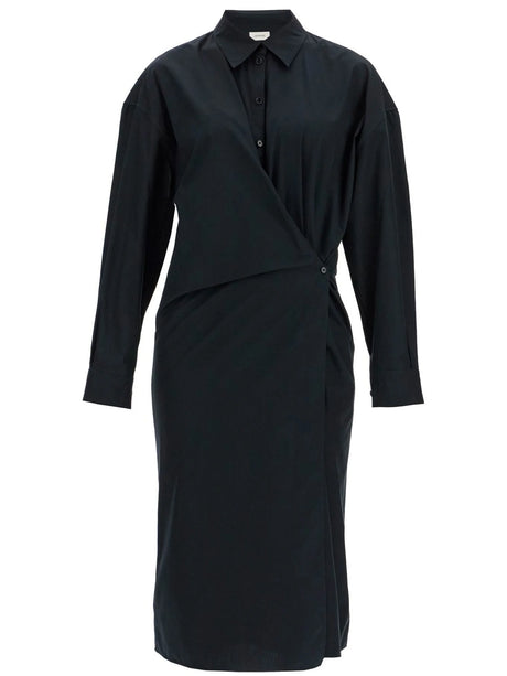 Asymmetric Button Midi Dress-LEMAIRE-JOHN JULIA