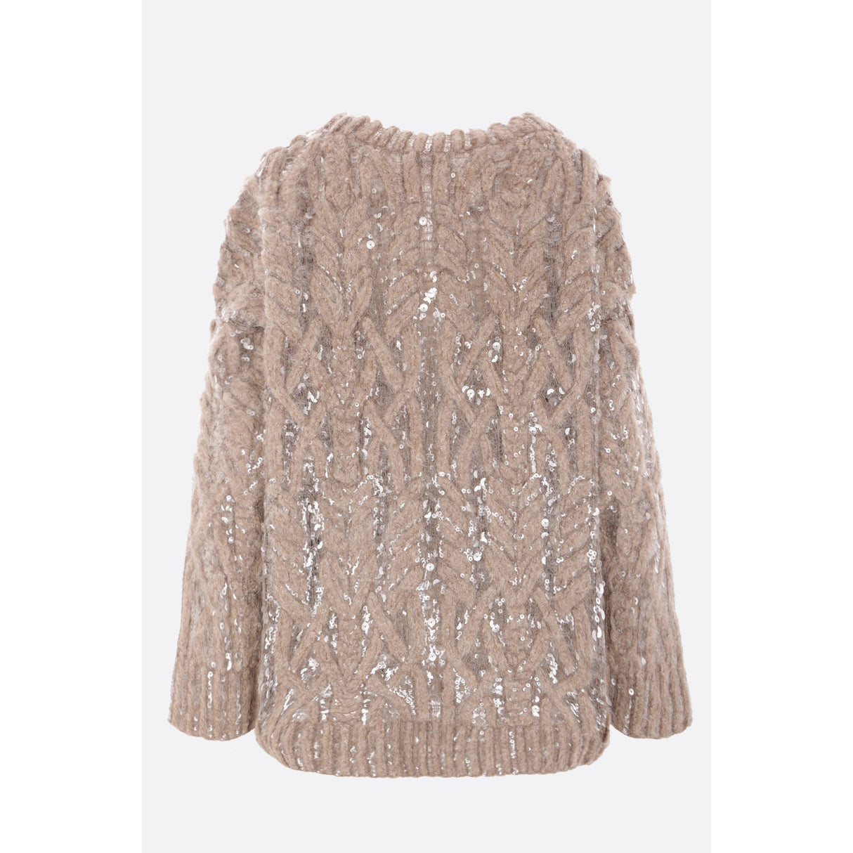 Dazzling Mesh Embroidered Alpaca Wool Sweater-BRUNELLO CUCINELLI-JOHN JULIA