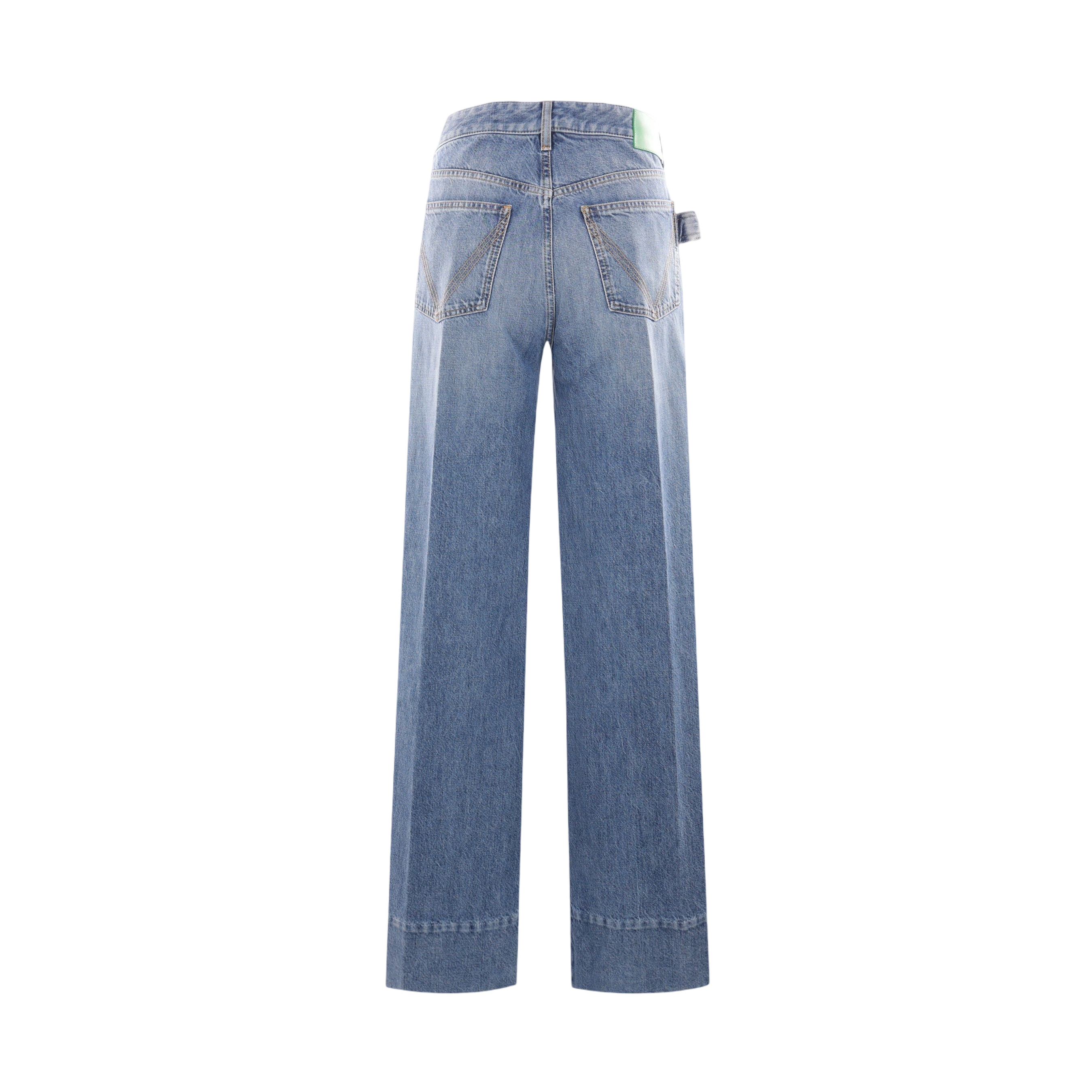 Denim Flared Jeans-BOTTEGA VENETA-JOHN JULIA