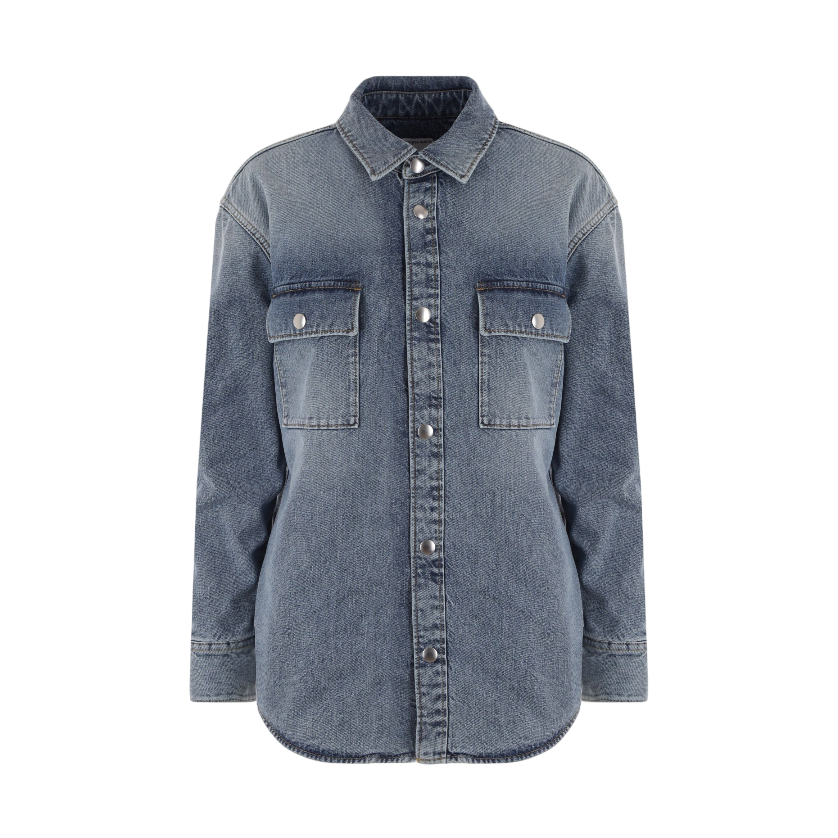 Denim Jacket-BOTTEGA VENETA-JOHN JULIA