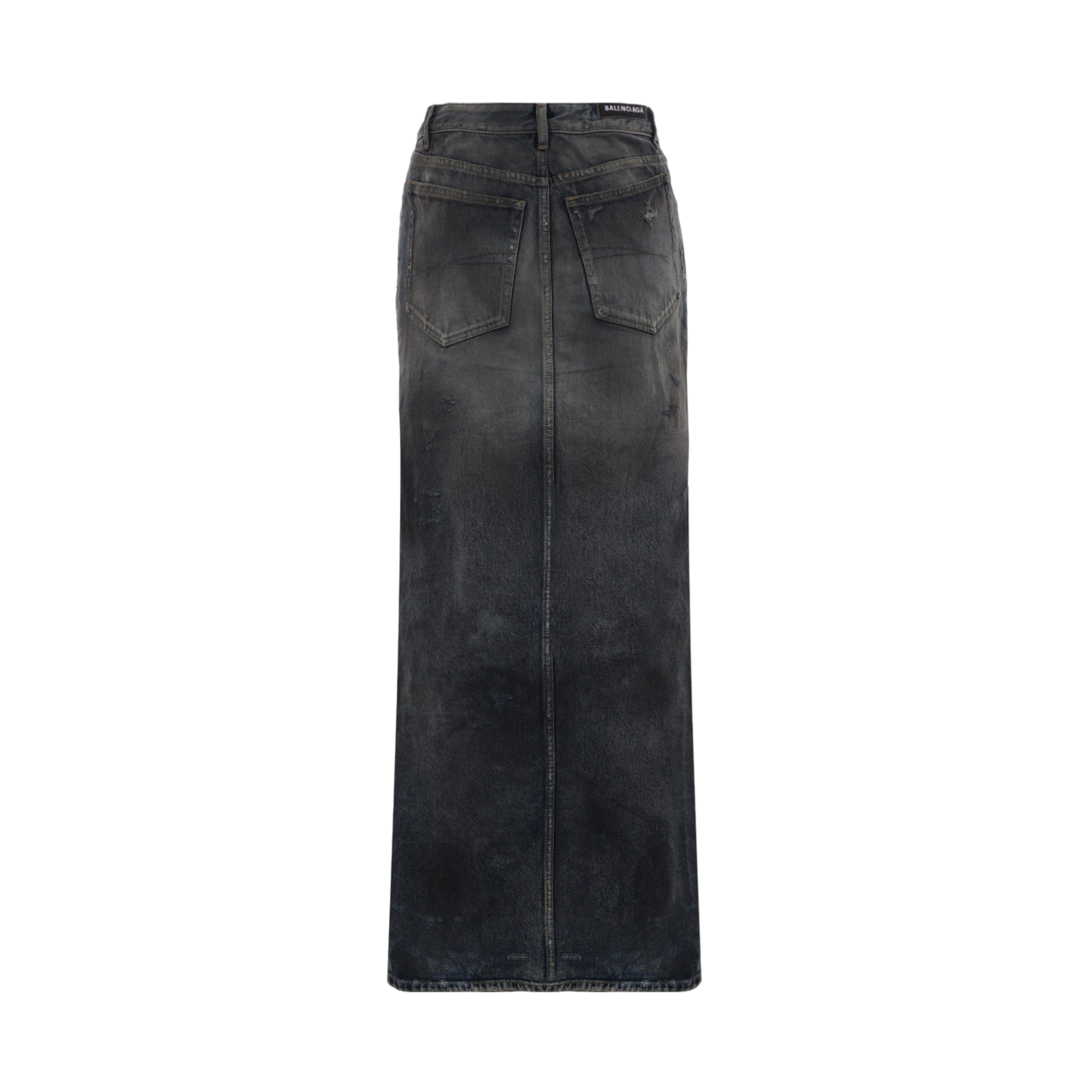 Denim Long Skirt-BALENCIAGA-JOHN JULIA