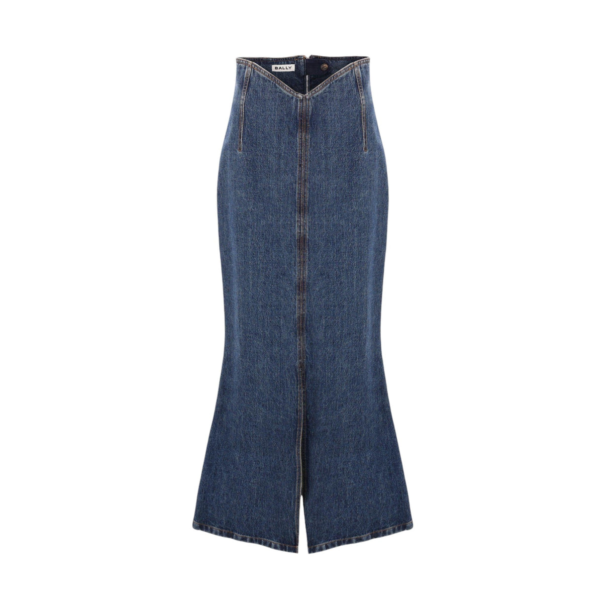 Denim Mermaid Skirt-BALLY-JOHN JULIA