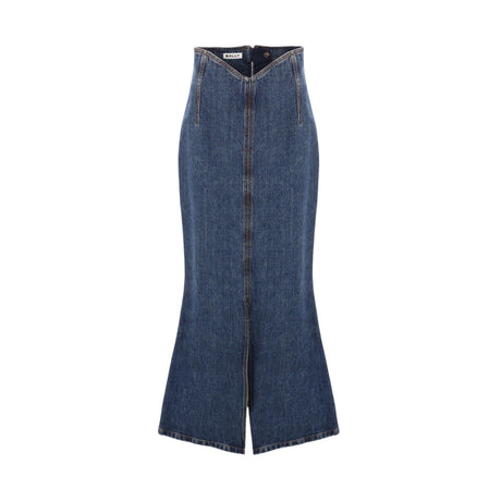 Denim Mermaid Skirt-BALLY-JOHN JULIA