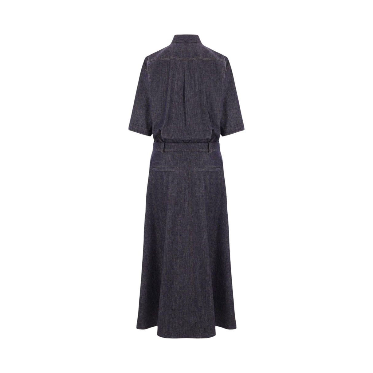 Denim Midi Dress-BRUNELLO CUCINELLI-JOHN JULIA