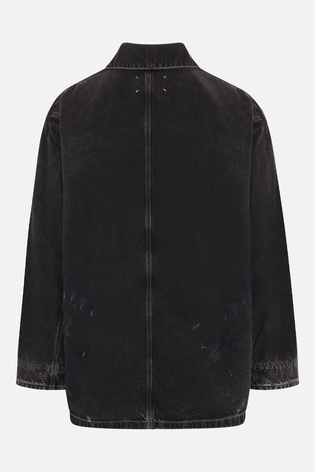 Denim Oversized Workwear Jacket-MAISON MARGIELA-JOHN JULIA