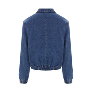 Denim Padded Jacket-AMI PARIS-JOHN JULIA