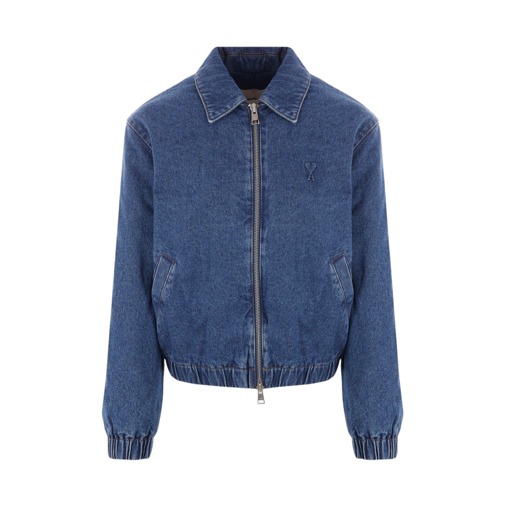 Denim Padded Jacket-AMI PARIS-JOHN JULIA