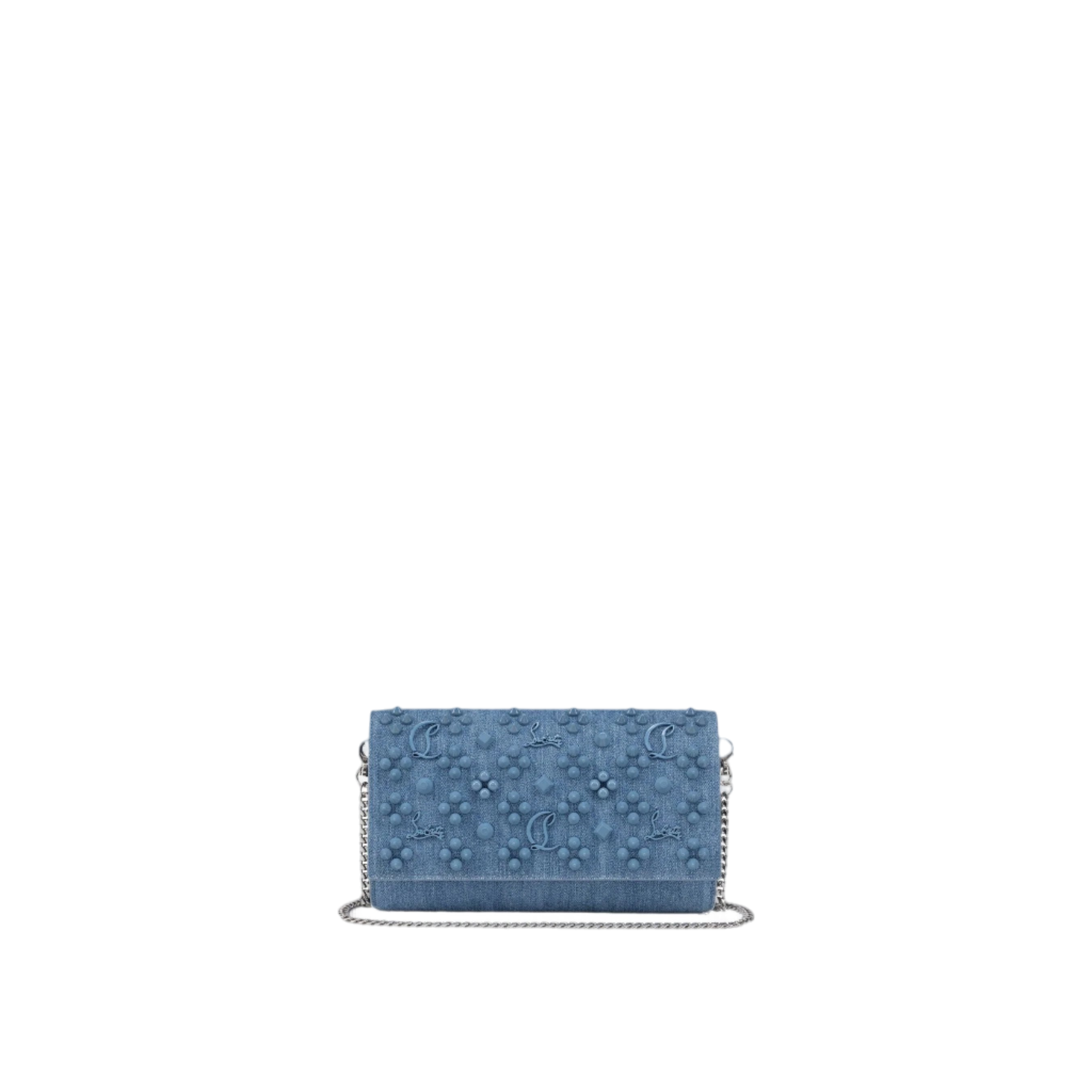 Denim Paloma Wallet On Chain-CHRISTIAN LOUBOUTIN-JOHN JULIA