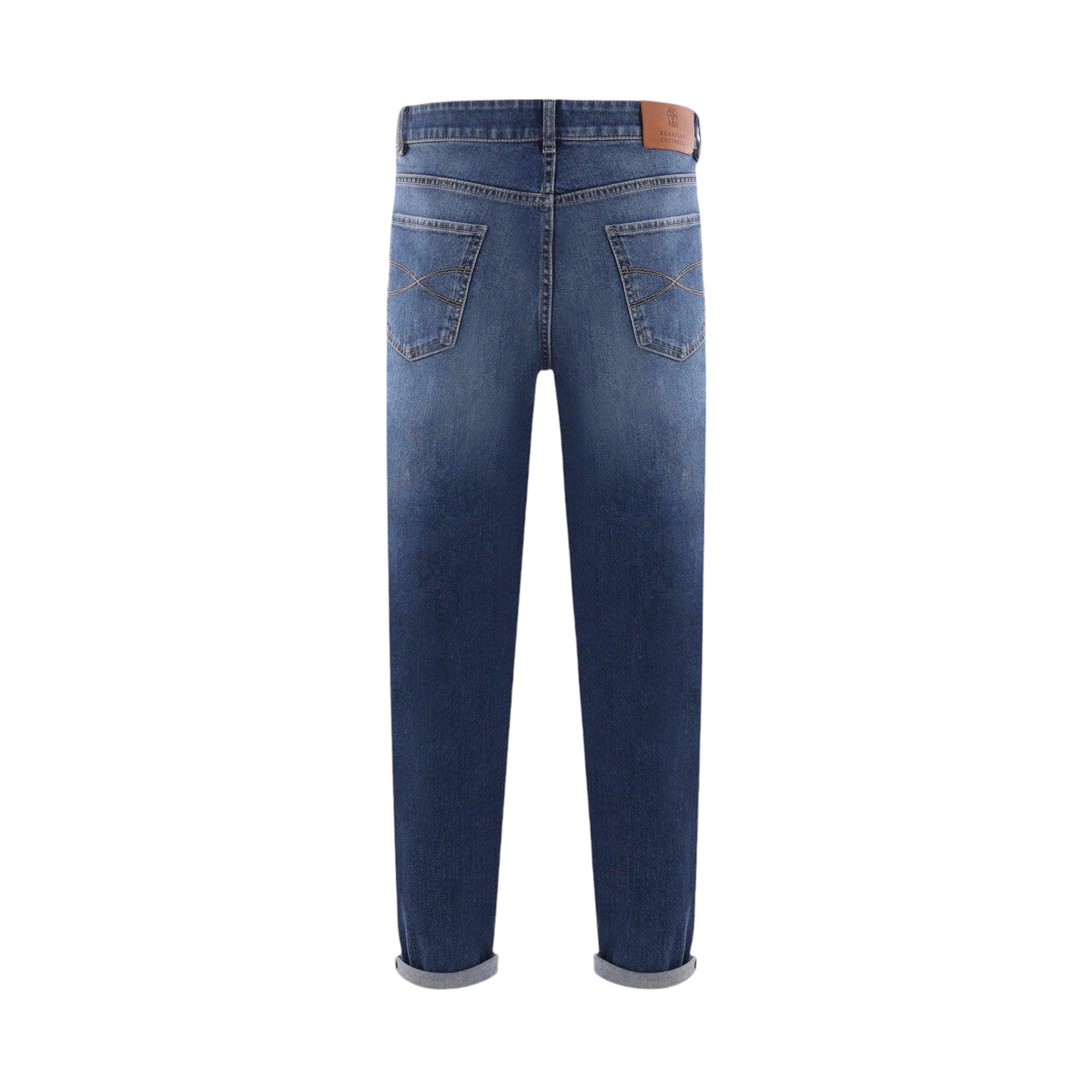 Denim Regular-fit Jeans-BRUNELLO CUCINELLI-JOHN JULIA