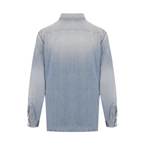 Denim Shirt-SAINT LAURENT-JOHN JULIA