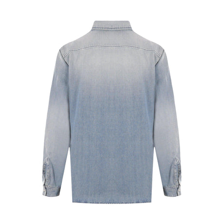 Denim Shirt-SAINT LAURENT-JOHN JULIA