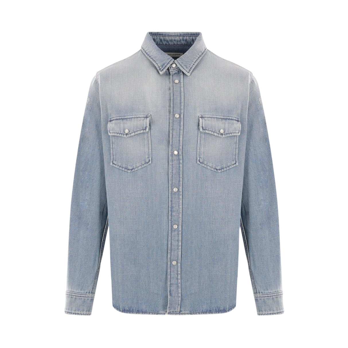 Denim Shirt-SAINT LAURENT-JOHN JULIA