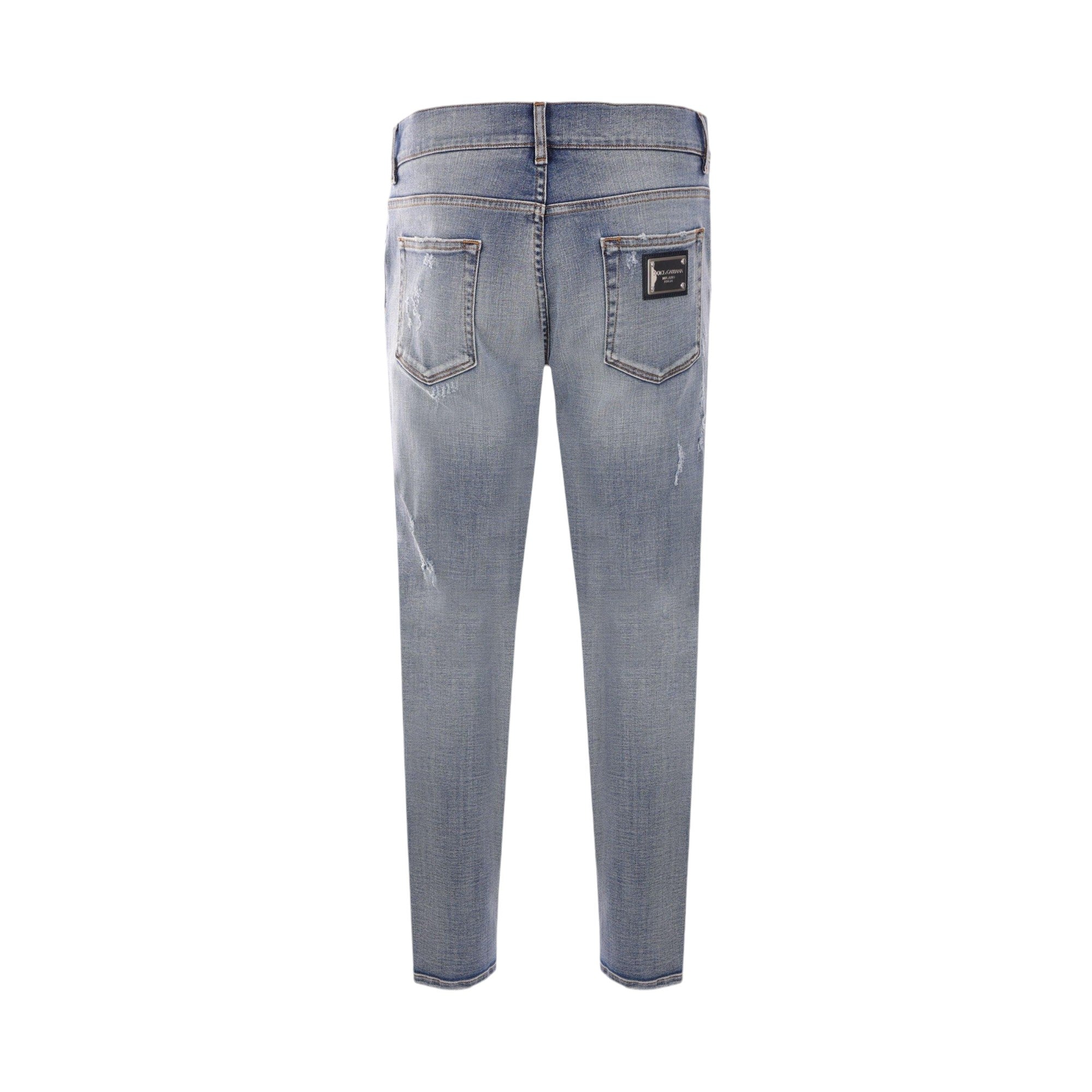 Denim Slim-fit Jeans-DOLCE & GABBANA-JOHN JULIA