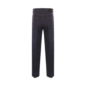 Denim Straight-leg Jeans-FERRAGAMO-JOHN JULIA