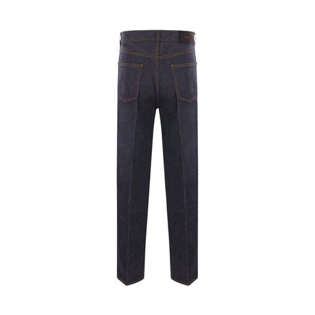 Denim Straight-leg Jeans-FERRAGAMO-JOHN JULIA