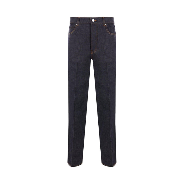 Denim Straight-leg Jeans-FERRAGAMO-JOHN JULIA