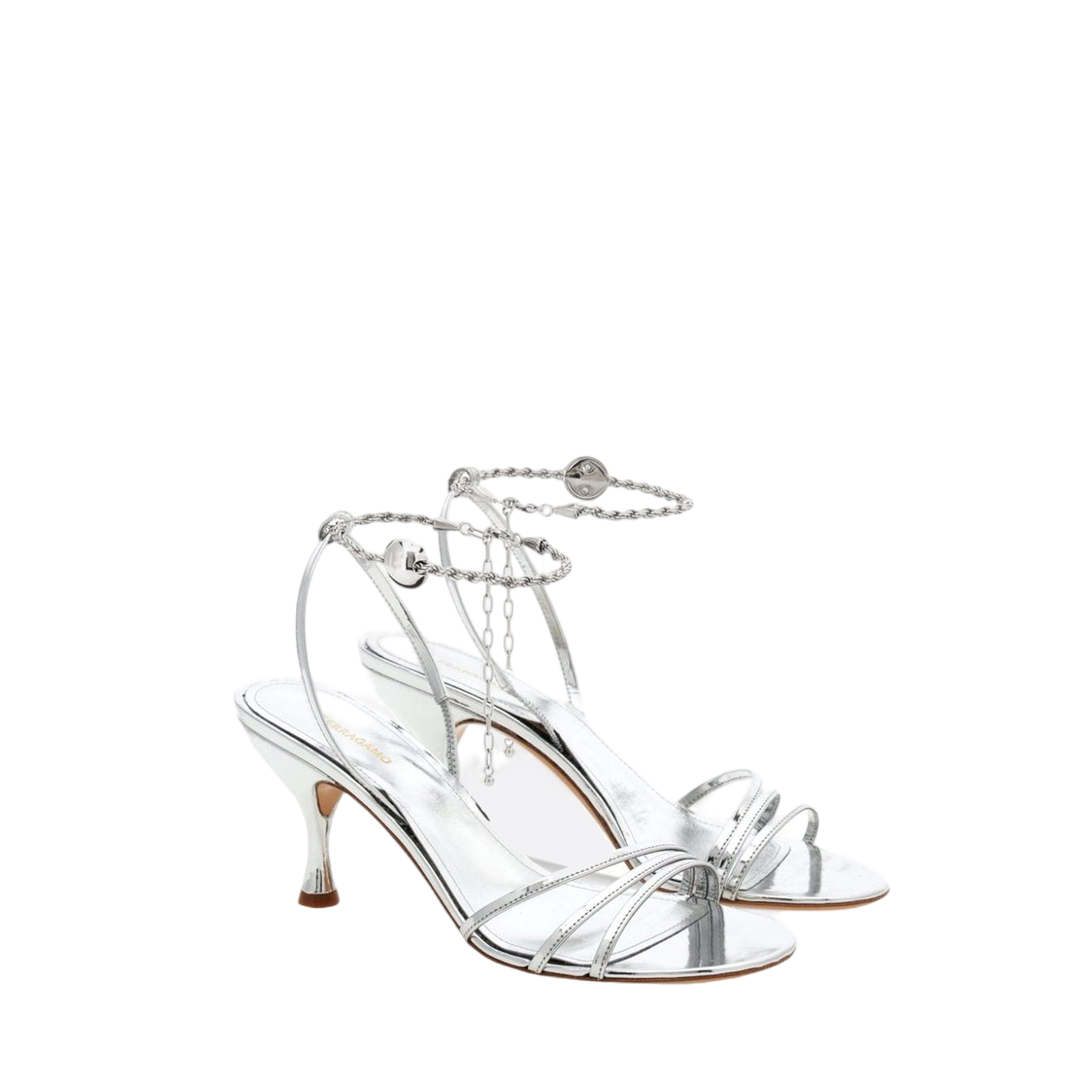 Denise Laminated Leather Sandals-FERRAGAMO-JOHN JULIA