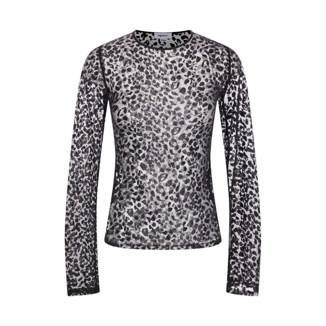 Devoré Jersey Long-sleeved Top-ALEXANDER MCQUEEN-JOHN JULIA