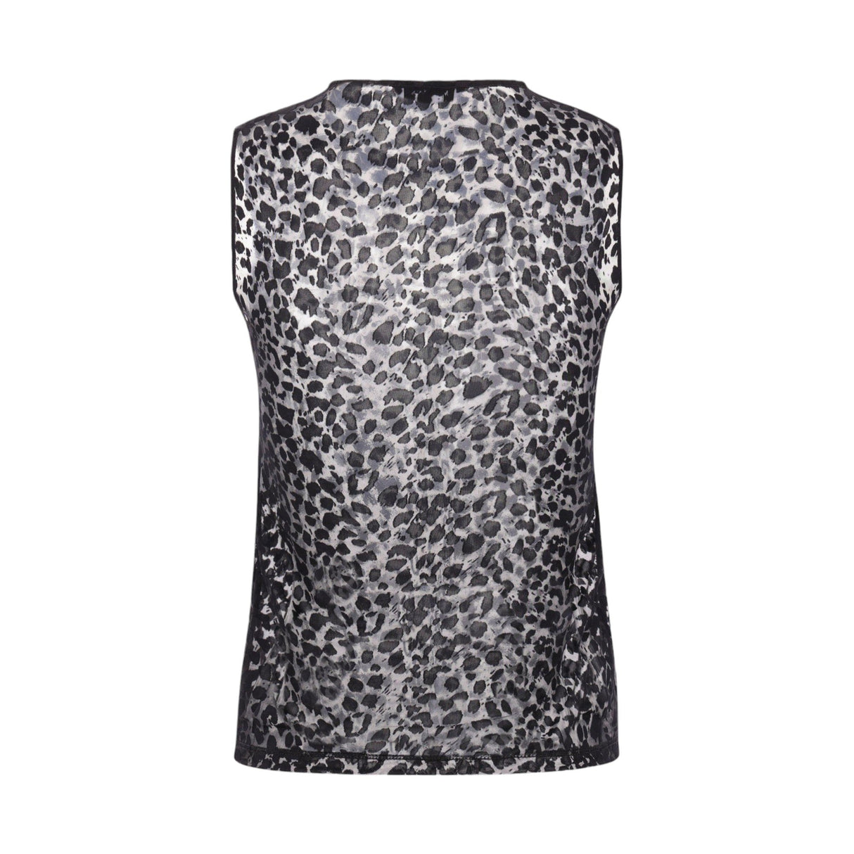 Devoré Jersey Sleeveless Top-ALEXANDER MCQUEEN-JOHN JULIA