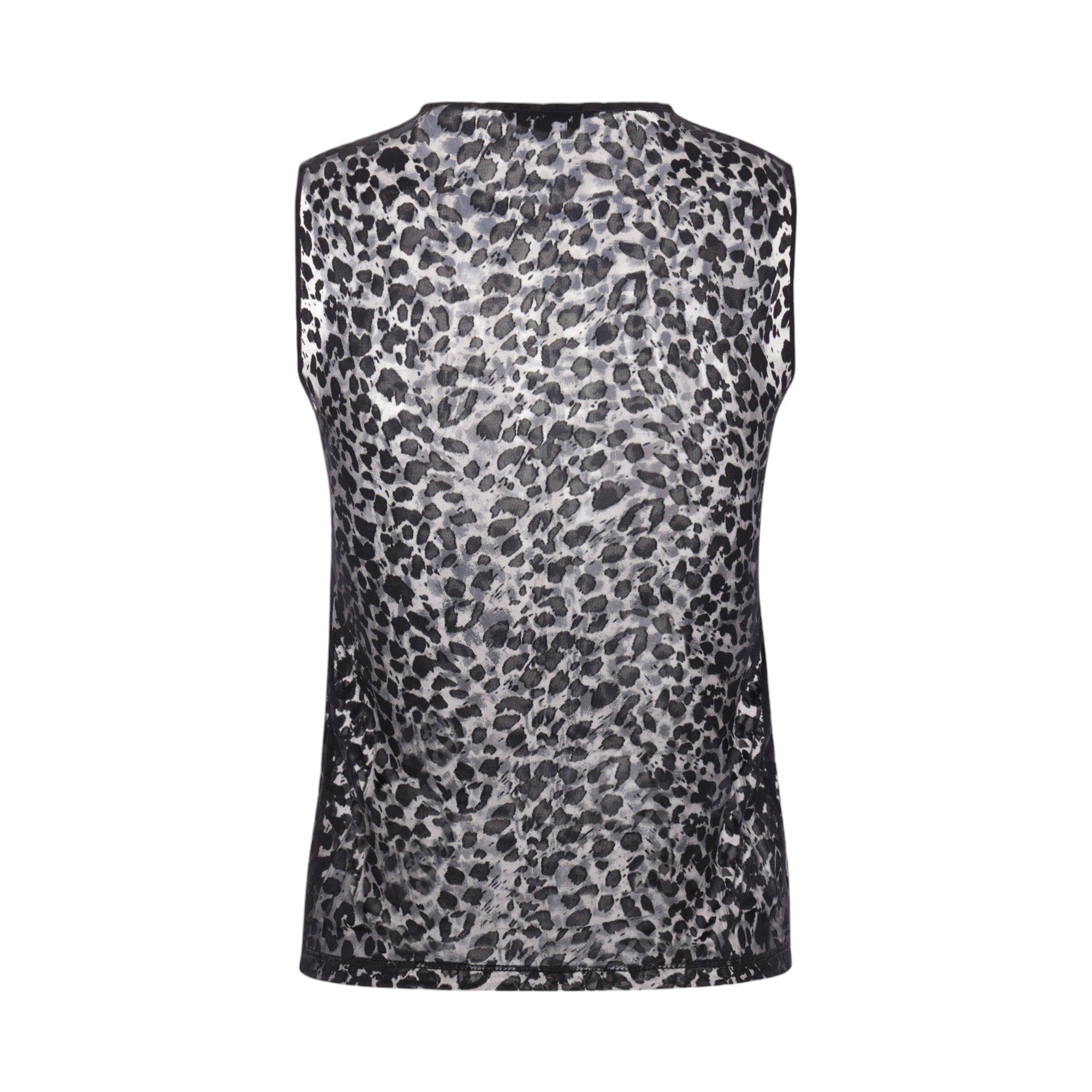 Devoré Jersey Sleeveless Top-ALEXANDER MCQUEEN-JOHN JULIA