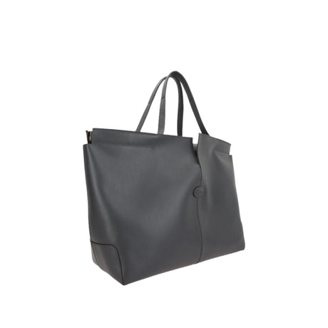 Di Folio Medium Smooth Leather Shopping Bag-TOD'S-JOHN JULIA