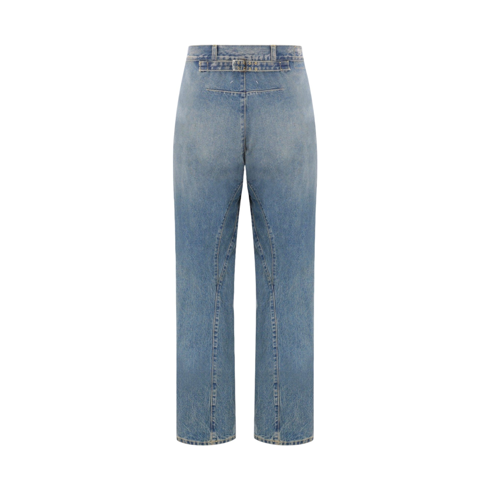 Diagonal Seam Denim Jeans-MAISON MARGIELA-JOHN JULIA