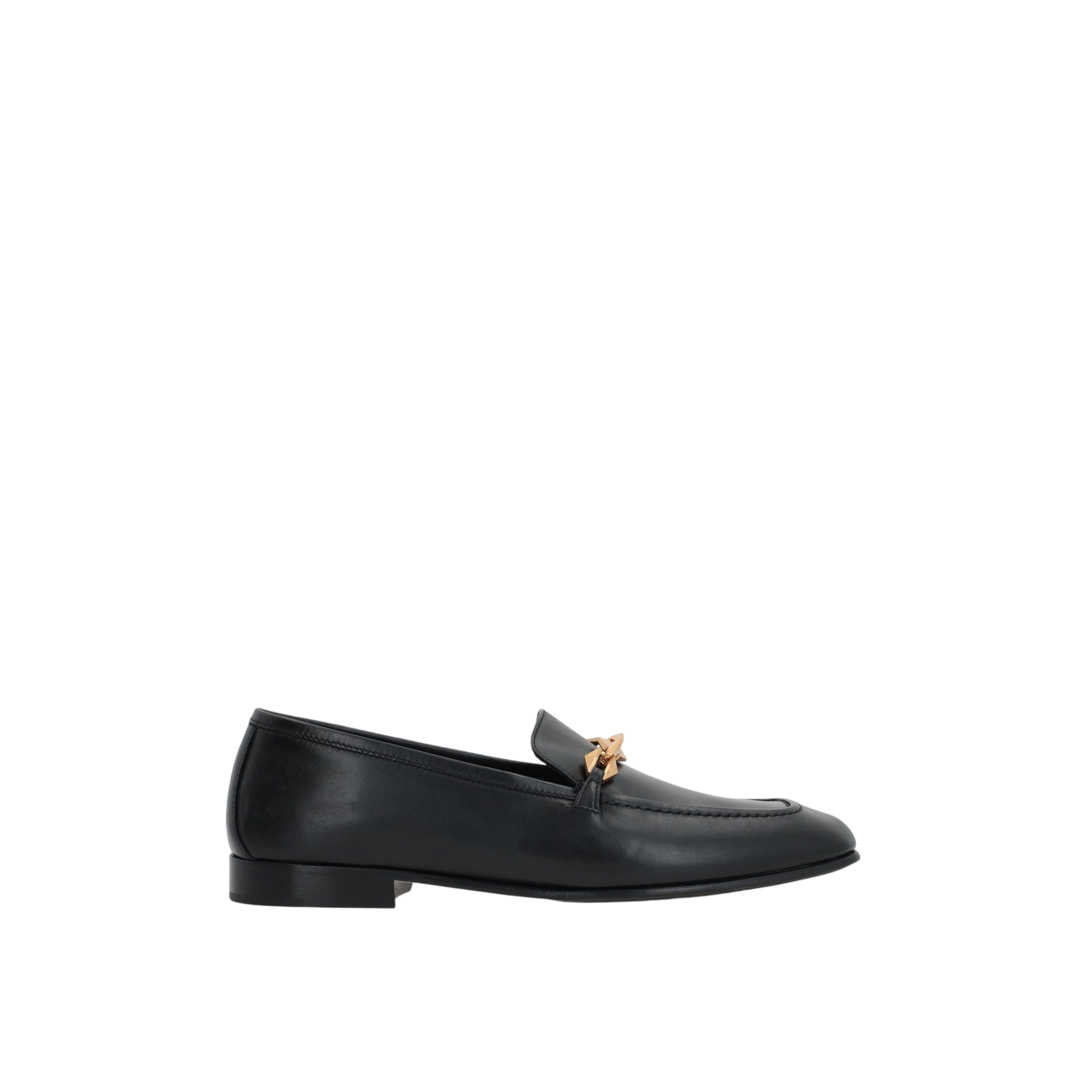 Diamond Tilda Smooth Leather Loafers-JIMMY CHOO-JOHN JULIA