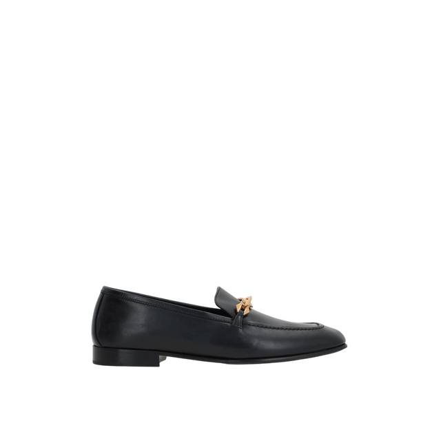 Diamond Tilda Smooth Leather Loafers-JIMMY CHOO-JOHN JULIA