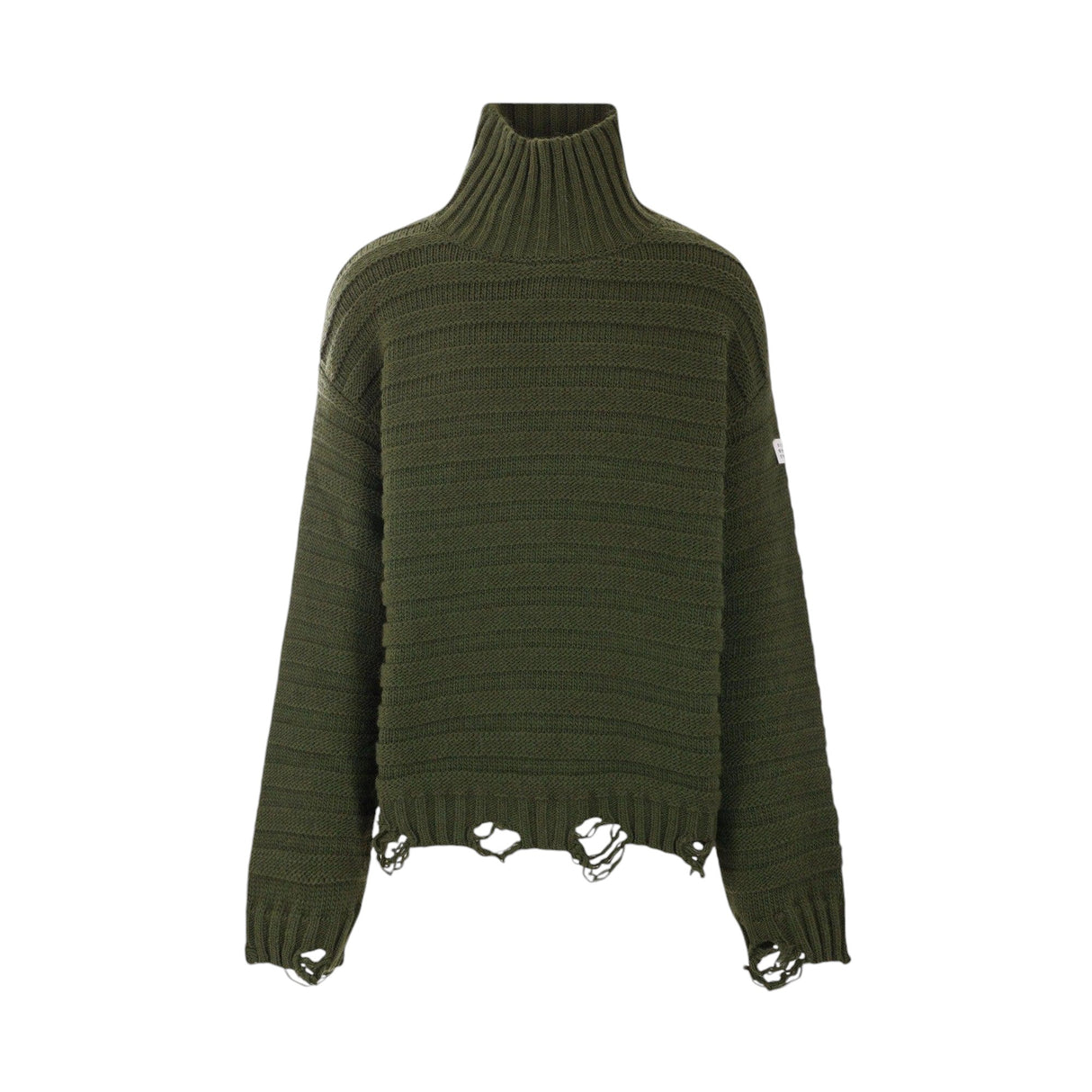 Distressed Wool Blend Sweater-MM6 MAISON MARGIELA-JOHN JULIA