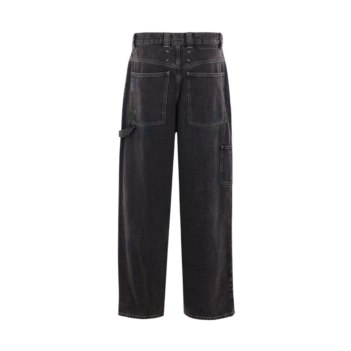 Distressed-effect Denim Oversized Jeans-MAISON MARGIELA-JOHN JULIA