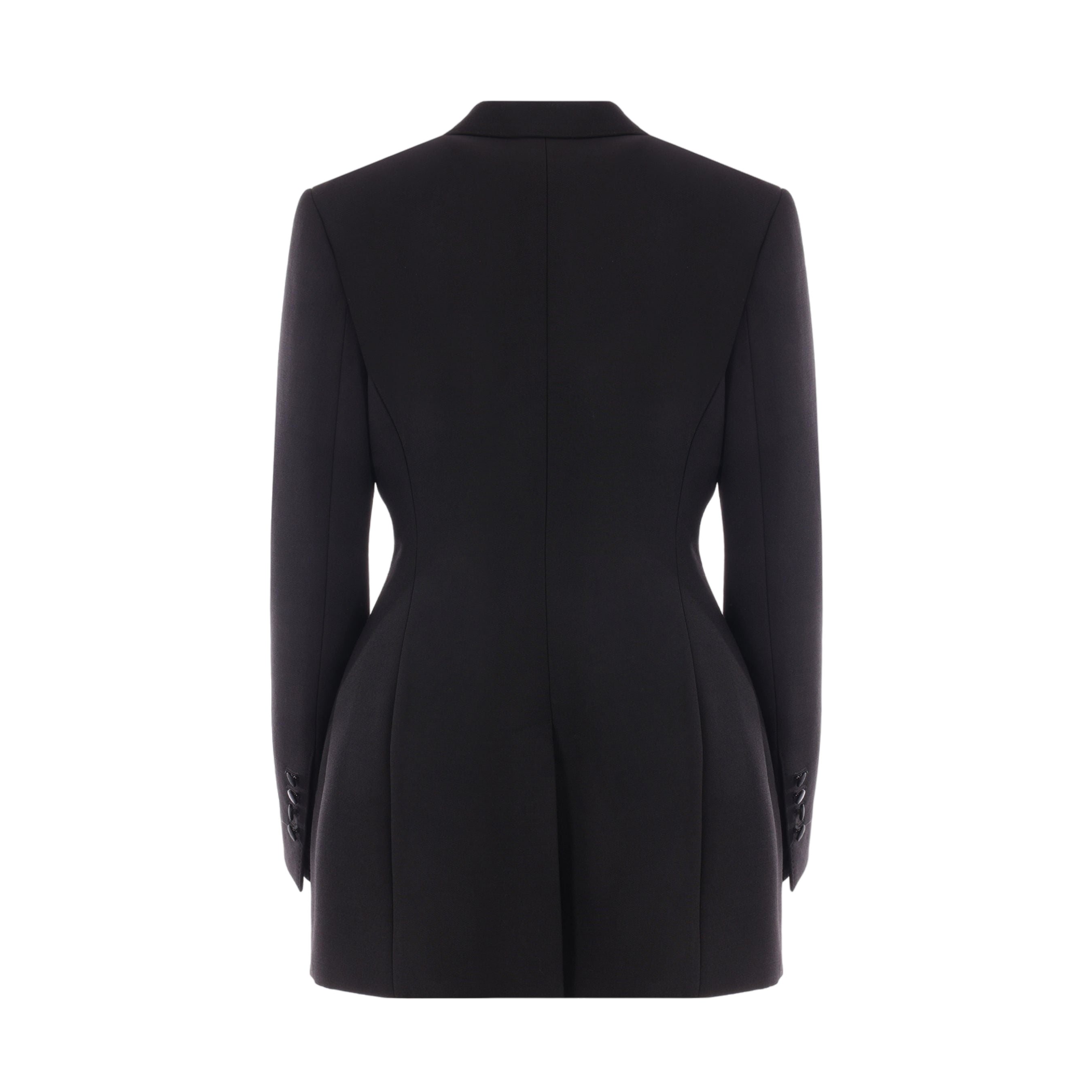 Dolce Single-breasted Cady Long Jacket-DOLCE & GABBANA-JOHN JULIA