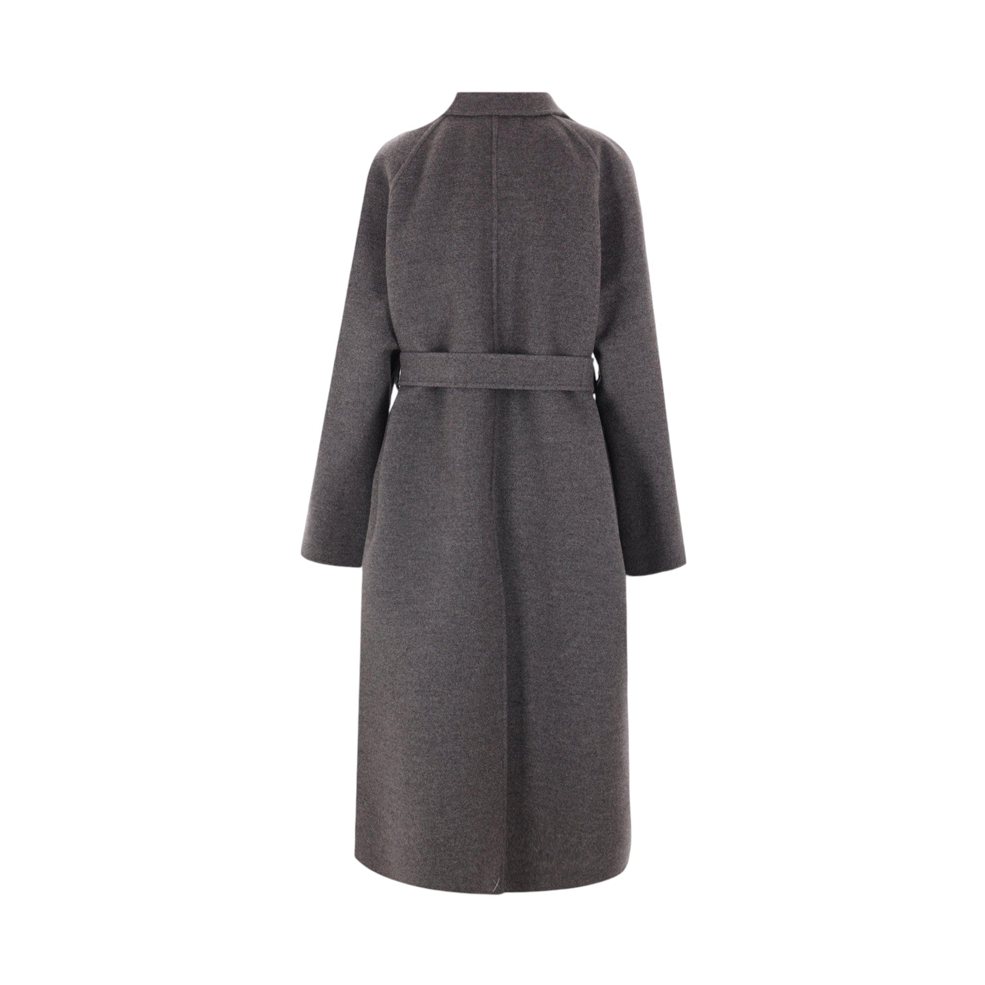 Double Wool Coat With Fur Pockets-FENDI-JOHN JULIA