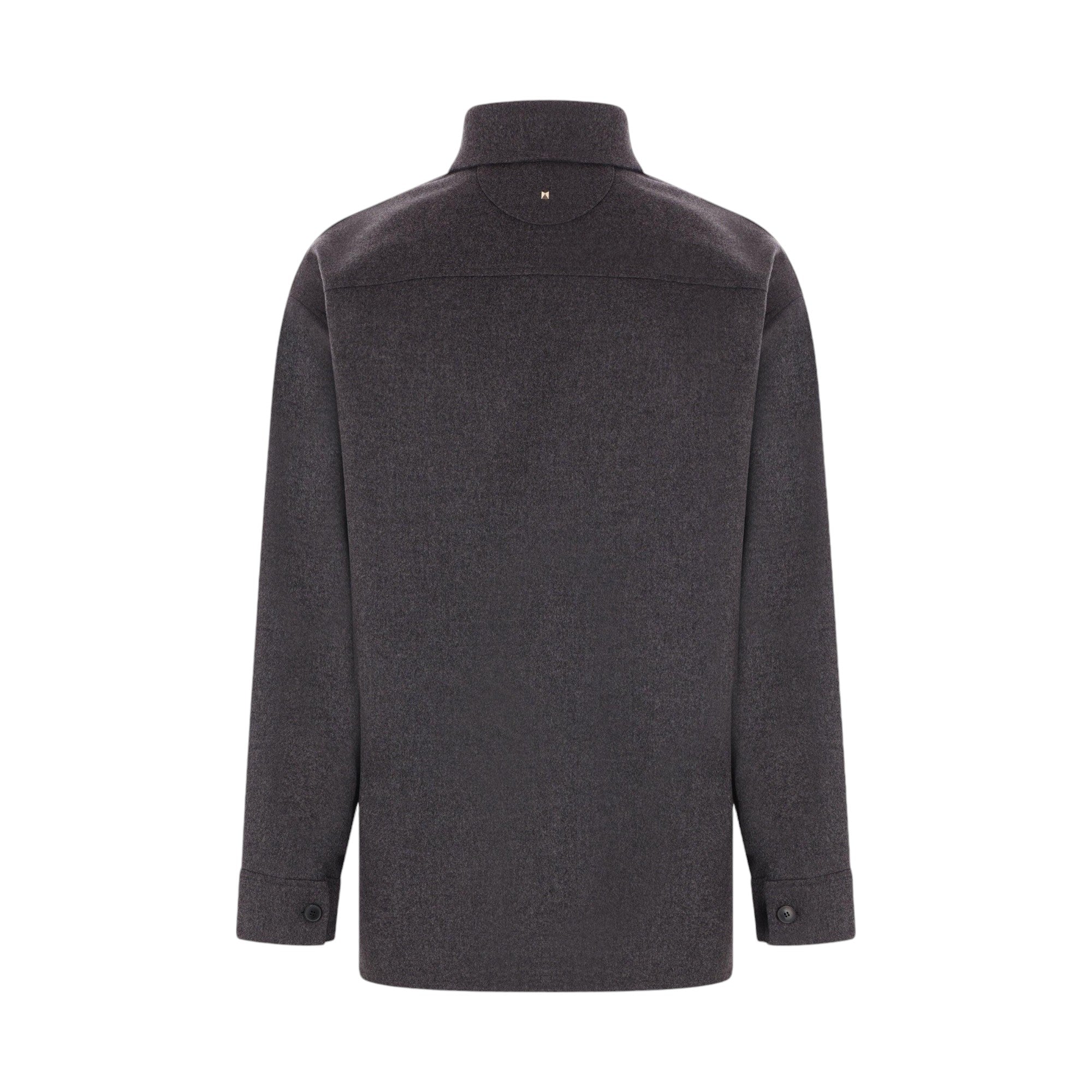 Double Wool Felt Overshirt-VALENTINO GARAVANI-JOHN JULIA