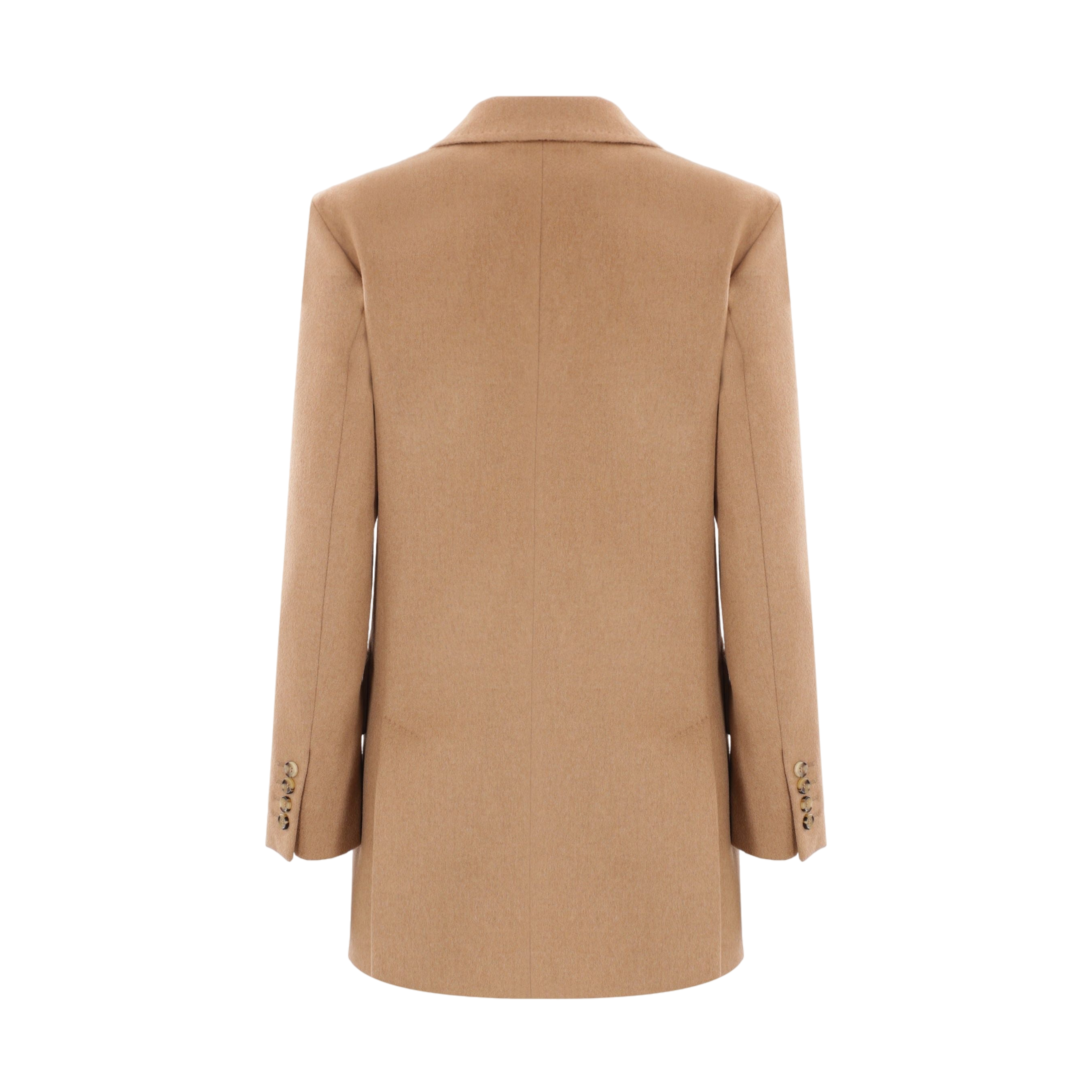 Double-breasted Camelwool Jacket-MAX MARA-JOHN JULIA