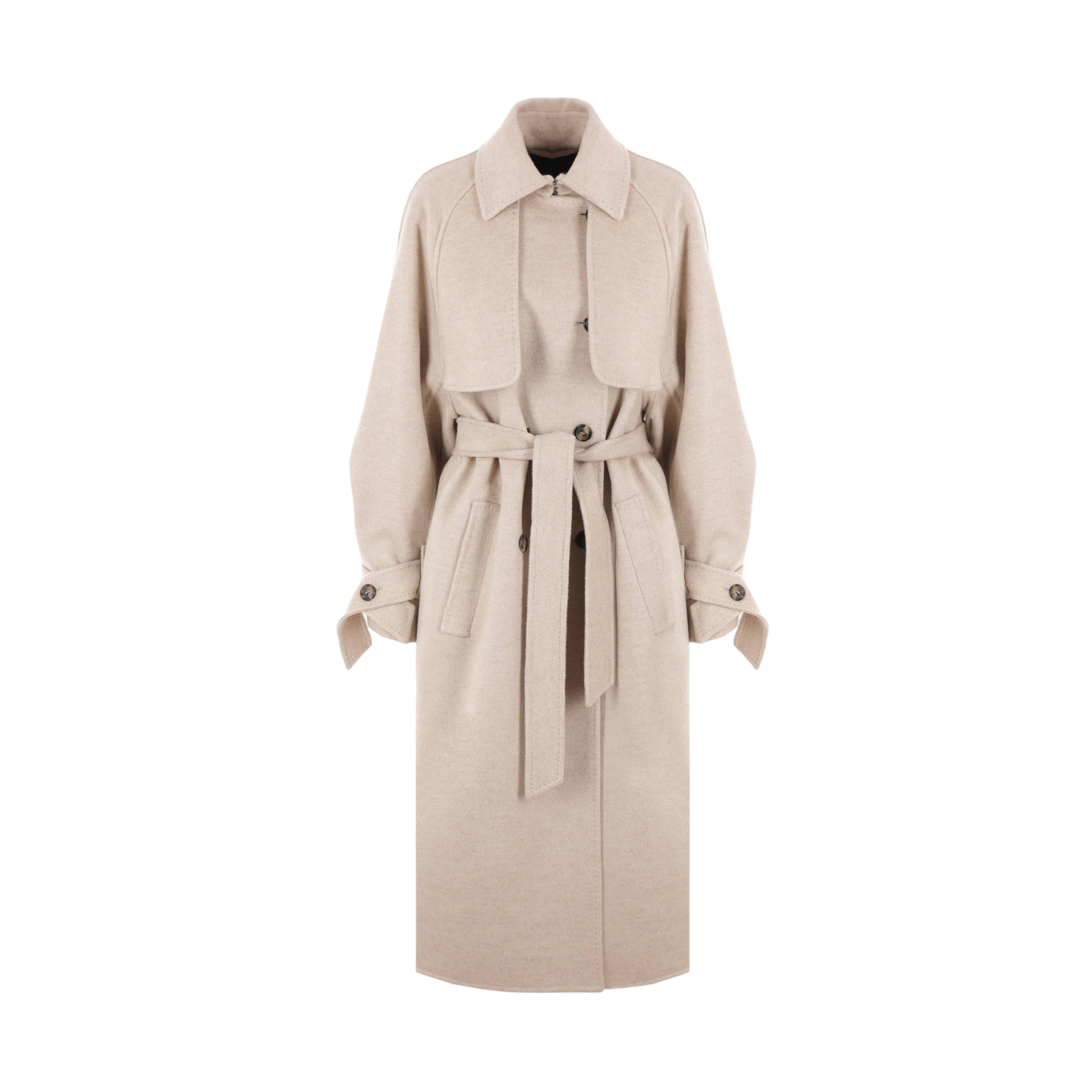 Double-breasted Cashmere Coat-MAX MARA ATELIER-JOHN JULIA