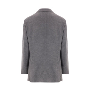 Double-breasted Cashmere Peacoat-BRUNELLO CUCINELLI-JOHN JULIA