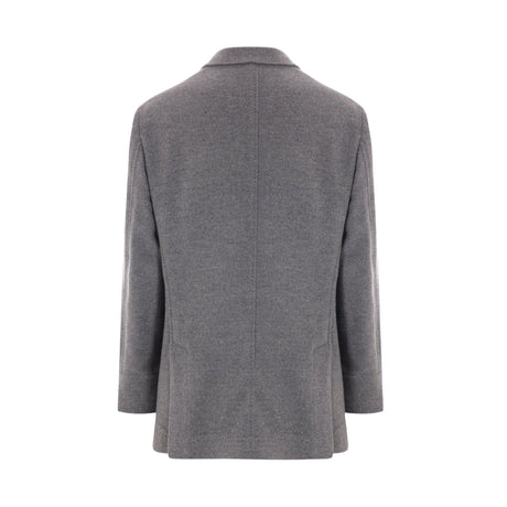 Double-breasted Cashmere Peacoat-BRUNELLO CUCINELLI-JOHN JULIA