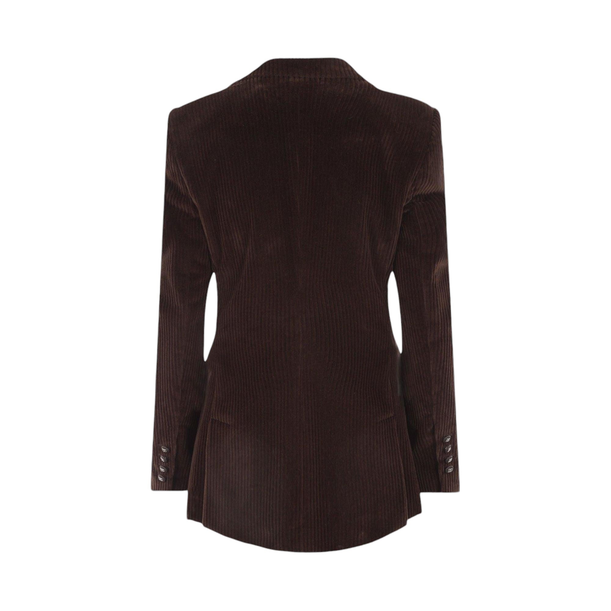 Double-breasted Corduroy Jacket-DOLCE & GABBANA-JOHN JULIA