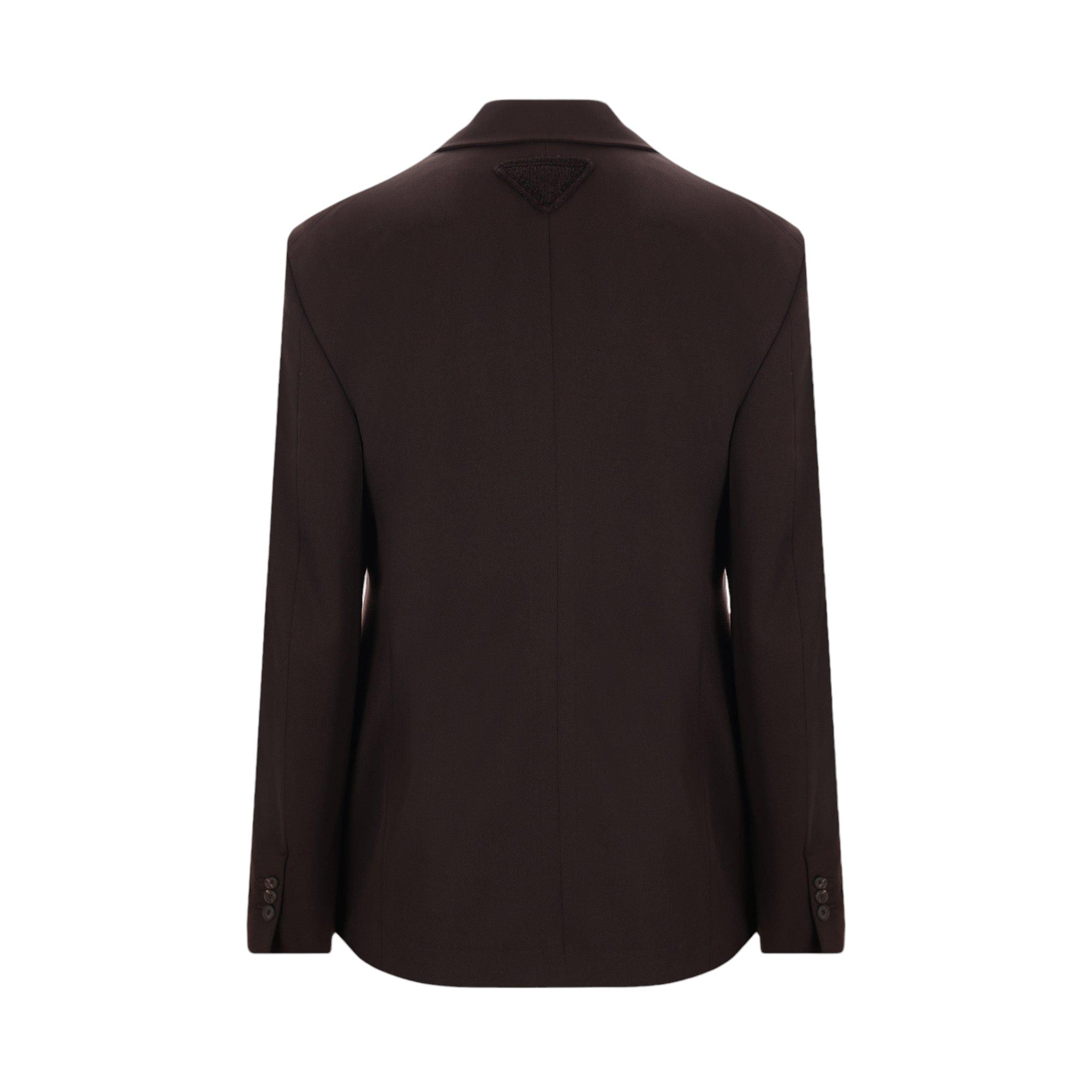 Double-breasted Gabardine Jacket-PRADA-JOHN JULIA