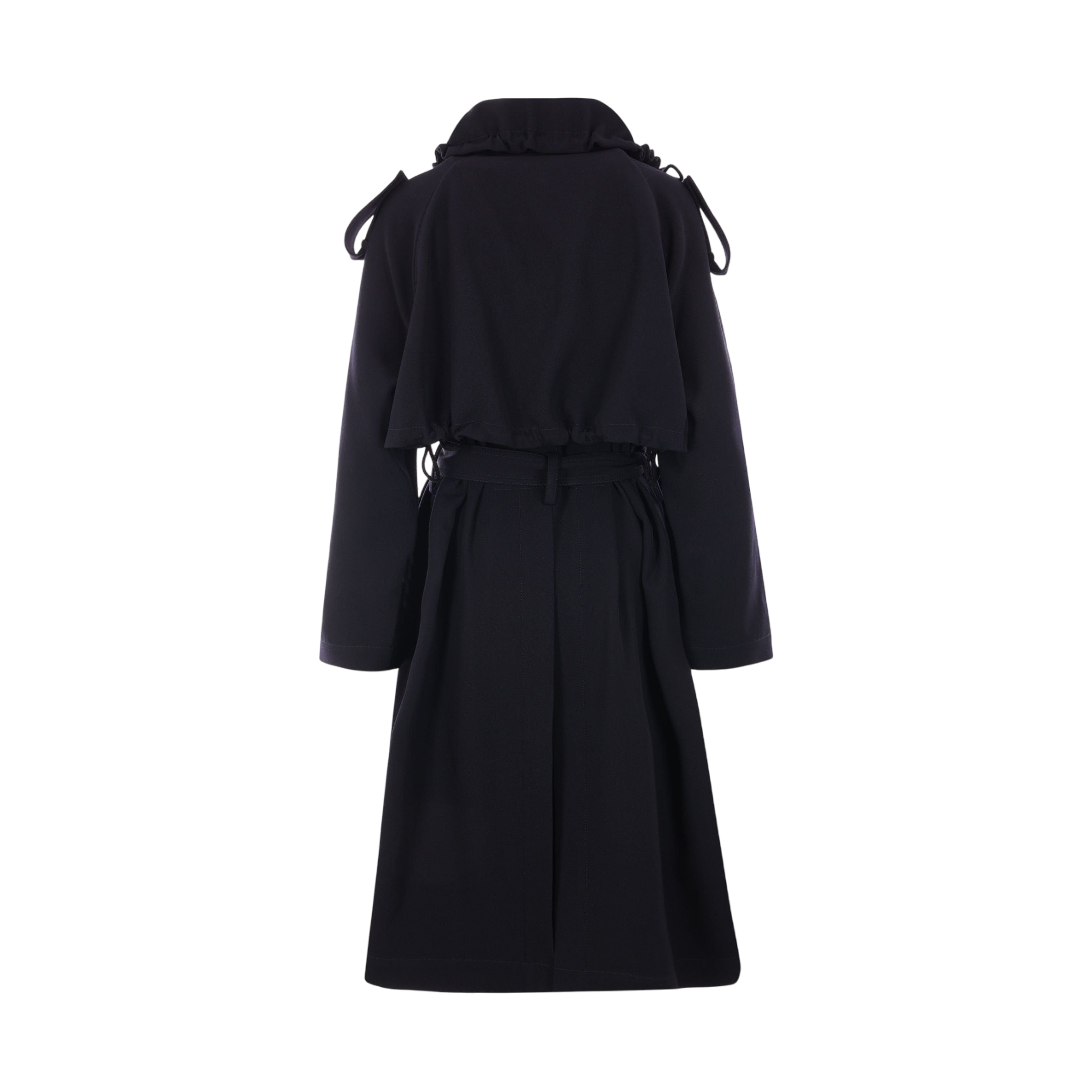 Double-breasted Gabardine Trench Coat-BOTTEGA VENETA-JOHN JULIA