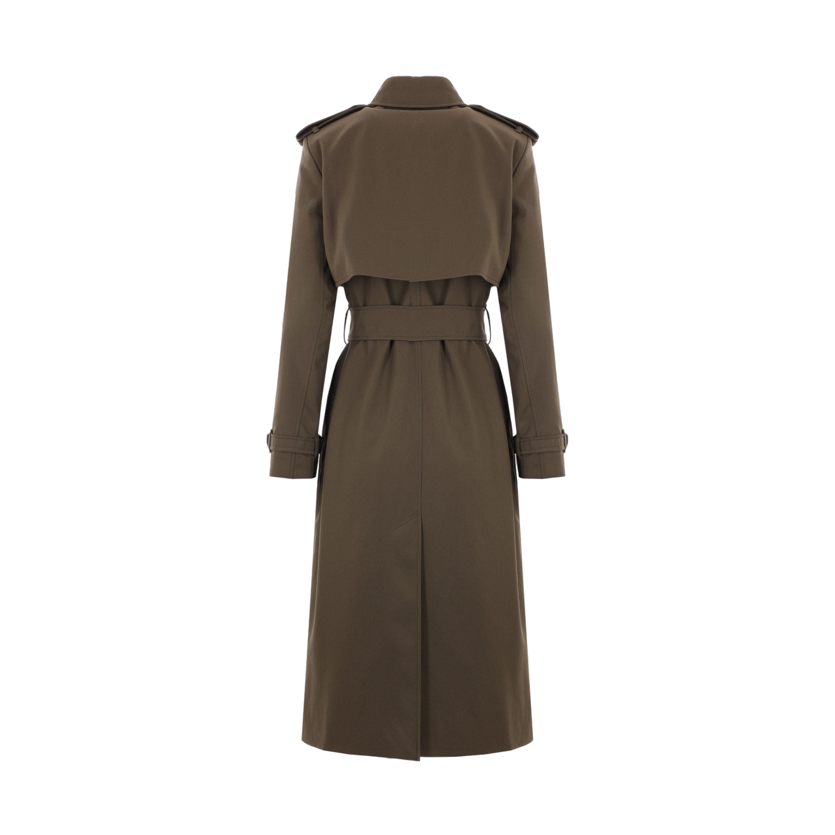 Double-breasted Gabardine Trench Coat-BURBERRY-JOHN JULIA